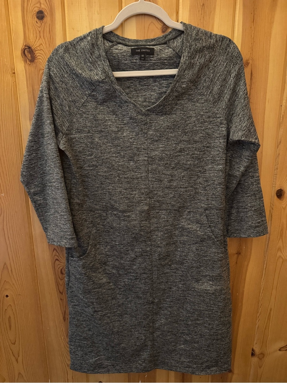 The Limited Gray Heather Crewneck Dress